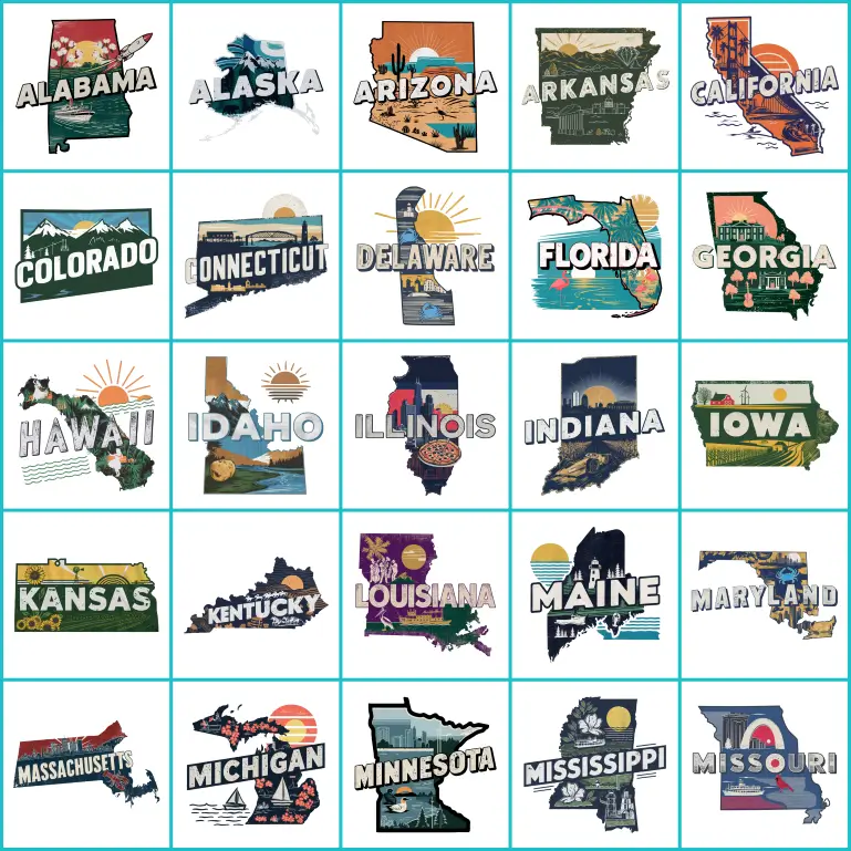 Rustic Road Trip | Ceramic Coasters